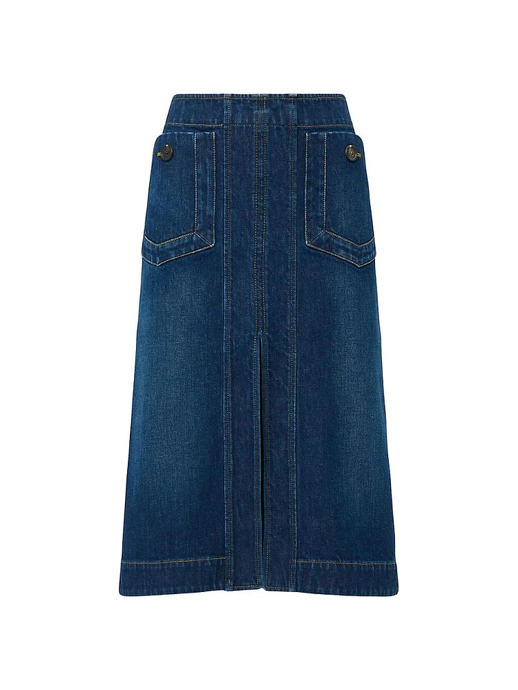 Fernanda Stretch Denim Skirt