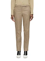 Teddy Slim Tapered Leg Pants Plaid