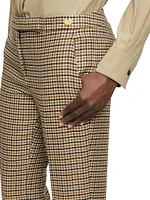 Teddy Slim Tapered Leg Pants Plaid