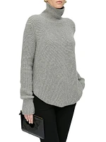 Barrie Long Sleeve Turtleneck Ribbed Sweater