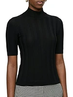 Jordyn Short Sleeve Mock Neck Sweater