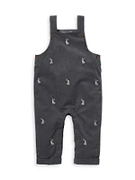 Baby Boy's Bodysuit & Embroidered Corduroy Overalls Set