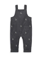 Baby Boy's Bodysuit & Embroidered Corduroy Overalls Set