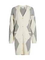 Wool & Cashmere Diamond Cardigan