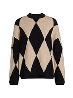Wool & Cashmere Diamond Sweater