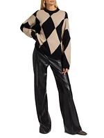 Wool & Cashmere Diamond Sweater
