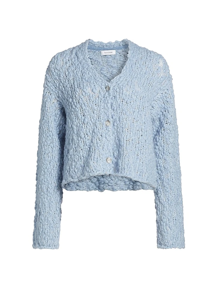 Bouclé Alpaca-Blend Cardigan