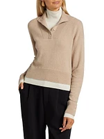 Wool & Cashmere Layered Sweater