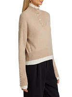 Wool & Cashmere Layered Sweater