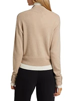 Wool & Cashmere Layered Sweater
