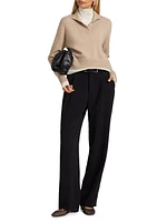 Wool & Cashmere Layered Sweater