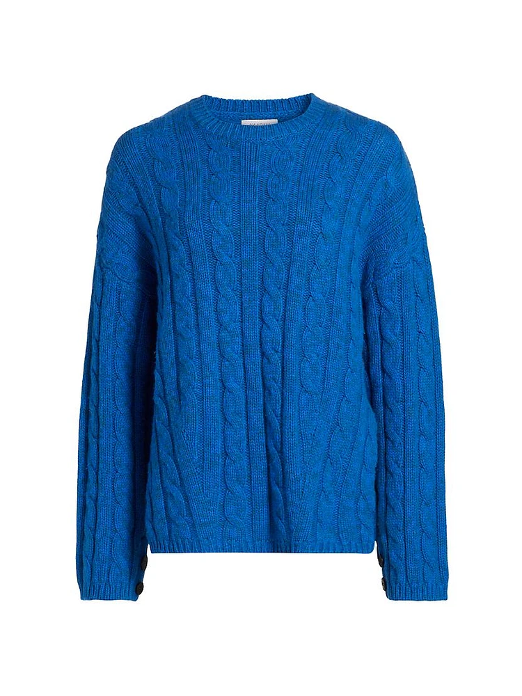 Cable-Knit Wool & Cashmere Sweater