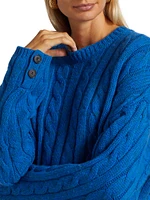 Cable-Knit Wool & Cashmere Sweater