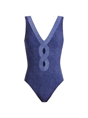 Aelin V-Neck One-Piece Swimsuit