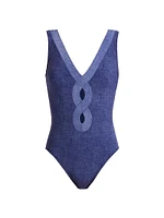 Aelin V-Neck One-Piece Swimsuit