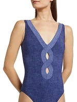 Aelin V-Neck One-Piece Swimsuit