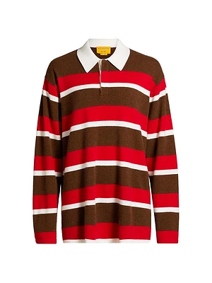 Striped Cashmere Rugby Sweater