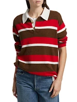 Striped Cashmere Rugby Sweater