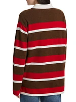 Striped Cashmere Rugby Sweater