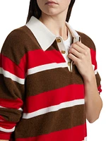 Striped Cashmere Rugby Sweater