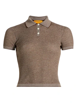 Shrunken Cashmere Polo Shirt