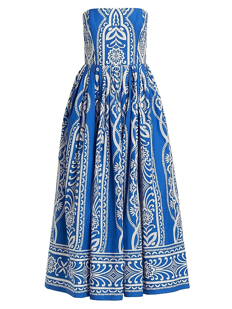 Torres Cotton Poplin Fit & Flare Midi-Dress