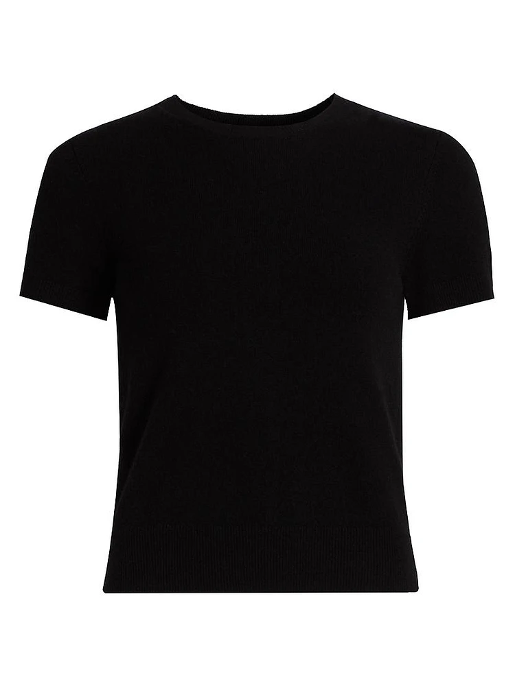 Wool & Cashmere Short-Sleeve Sweater