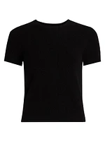Wool & Cashmere Short-Sleeve Sweater