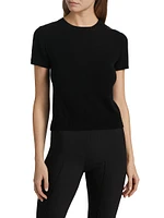 Wool & Cashmere Short-Sleeve Sweater