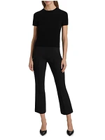 Wool & Cashmere Short-Sleeve Sweater