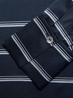 Silk Striped Rugby Shirt