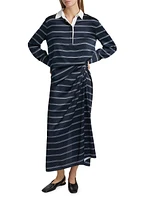Silk Striped Rugby Shirt