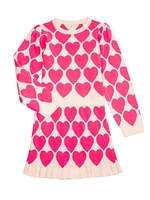 Little Girl's & Heart Sweet Knit Set