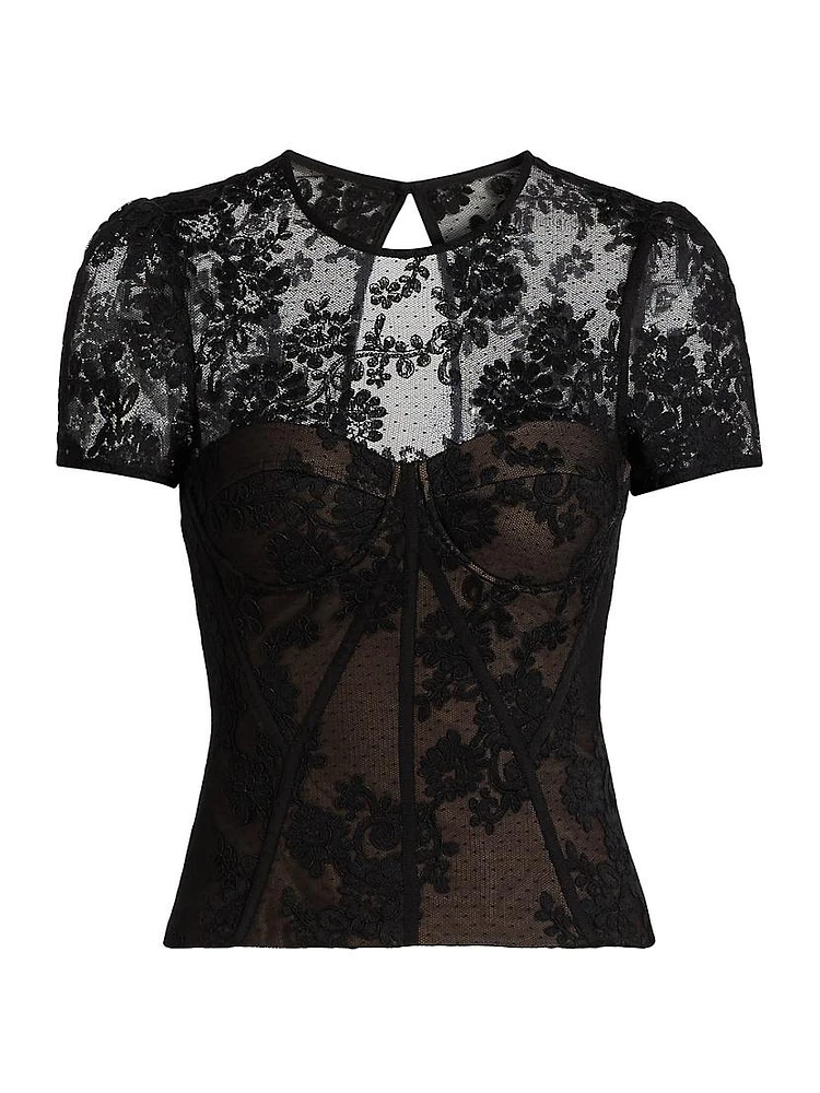 Lace Bustier Top