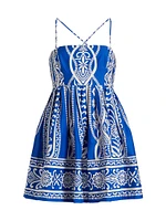 Leo Floral Babydoll Minidress