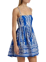 Leo Floral Babydoll Minidress