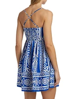 Leo Floral Babydoll Minidress