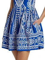 Leo Floral Babydoll Minidress