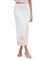 Dune Beaded Rope-Trimmed Maxi Skirt