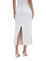Dune Beaded Rope-Trimmed Maxi Skirt