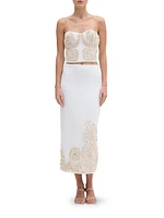 Dune Beaded Rope-Trimmed Maxi Skirt