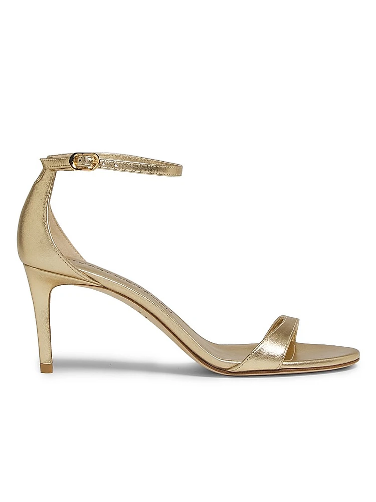 Nudist II 75MM Metallic Leather Sandals