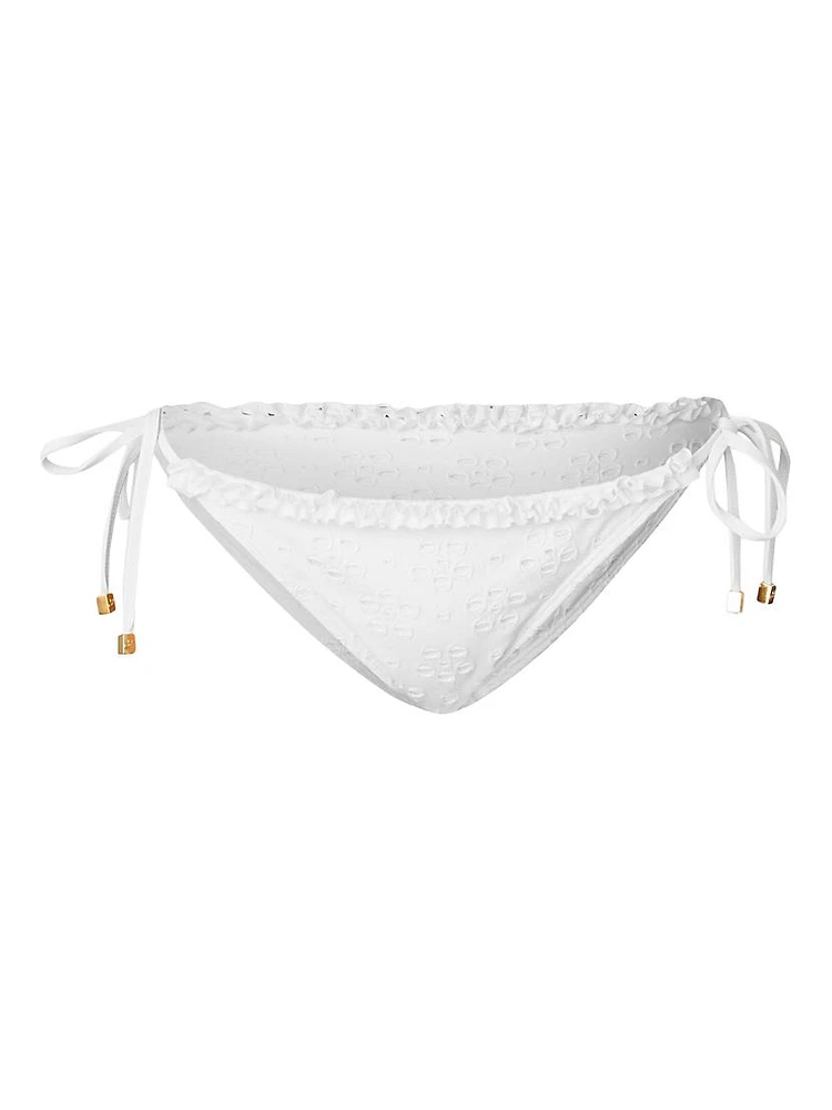Maillot Bead-Embellished Side-Tie Bikini Bottom