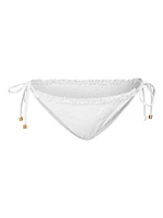Maillot Bead-Embellished Side-Tie Bikini Bottom