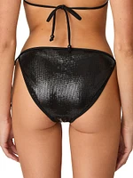 Sequined Triangle Bikini Bottoms