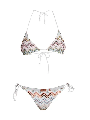 Shimmer Knit String Bikini