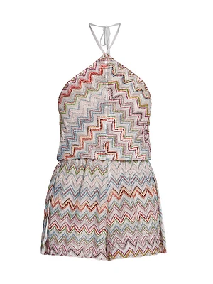 Striped Halterneck Romper