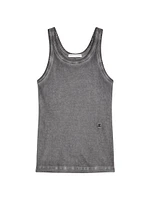 Faded Cotton Racerback Tank Top