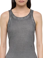 Faded Cotton Racerback Tank Top