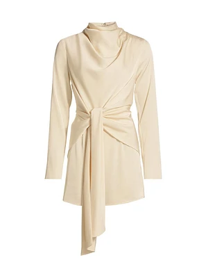 Elara Tie-Waist Minidress